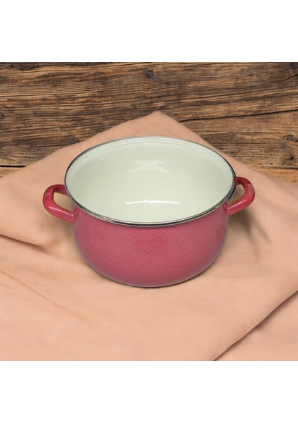24 cm Emaye Kızartma Yoğurt Tenceresi Pembe 5.5 Litre fiyatları