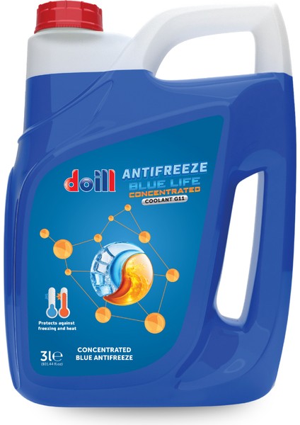 Konsantre - Saf 3 Litre Mavi Antifriz - G11 (Üretim Yılı: 2025)
