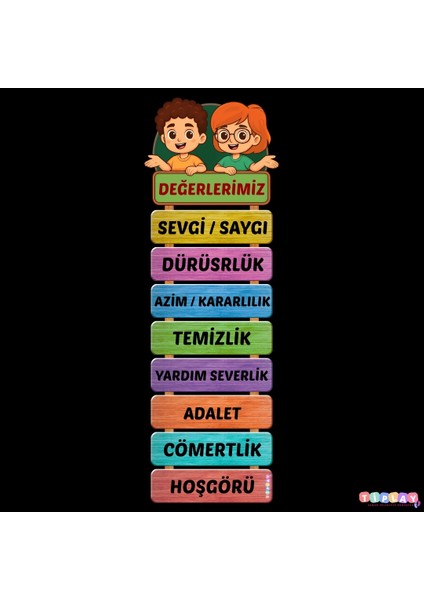 Değerlerimiz Panosu modelleri