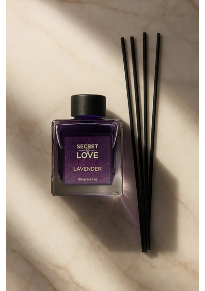 Lavanta Çubuklu Oda Kokusu 100 ml Hafif Lavanta Aromalı Bambu Çubuklarla Kalıcı Etki indirimleri