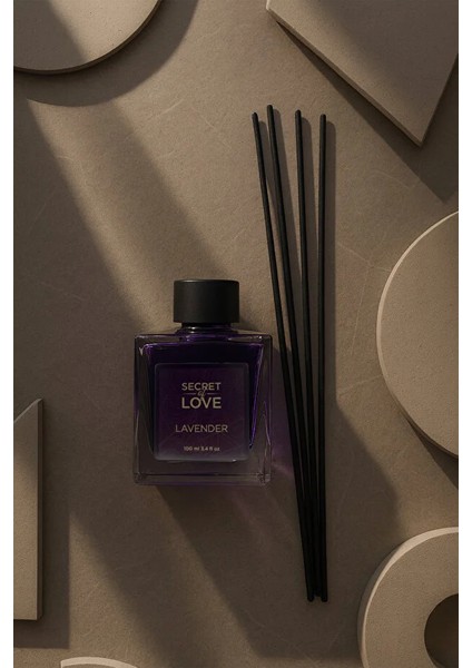 Lavanta Çubuklu Oda Kokusu 100 ml Hafif Lavanta Aromalı Bambu Çubuklarla Kalıcı Etki