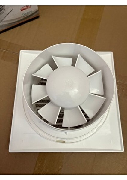 Banyo Tuvalet Aspiratörü 120 mm Kolay Montajlı Beyaz Renkli Plastik Yapı