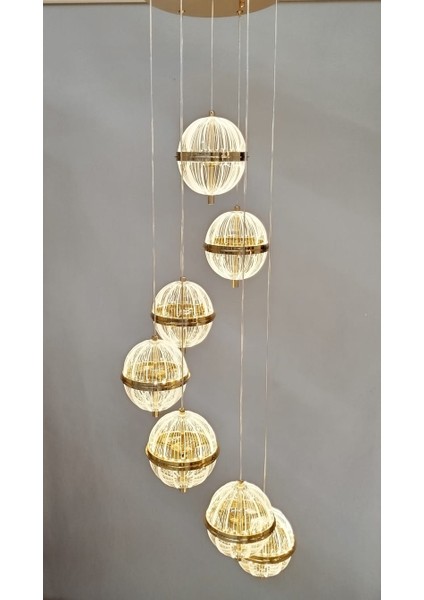 Modern LED Sarkıt Avize 6 Lı