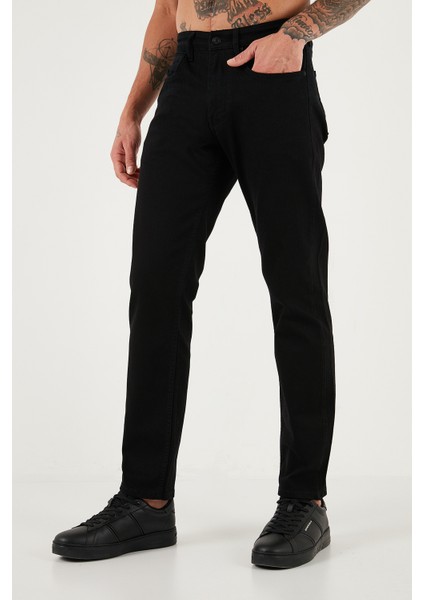 Streç Pamuklu Comfort Fit Yüksek Bel Boru Paça Jeans Erkek Kot Pantolon 4412C01TEXAS modelleri