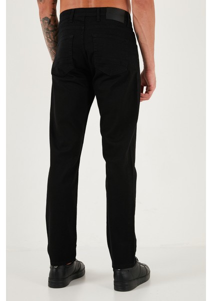Streç Pamuklu Comfort Fit Yüksek Bel Boru Paça Jeans Erkek Kot Pantolon 4412C01TEXAS