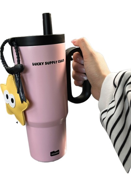 Paslanmaz Çelik Yüksek Kapasiteli Pipetli Araç Su Şişesi (Yurt Dışından)