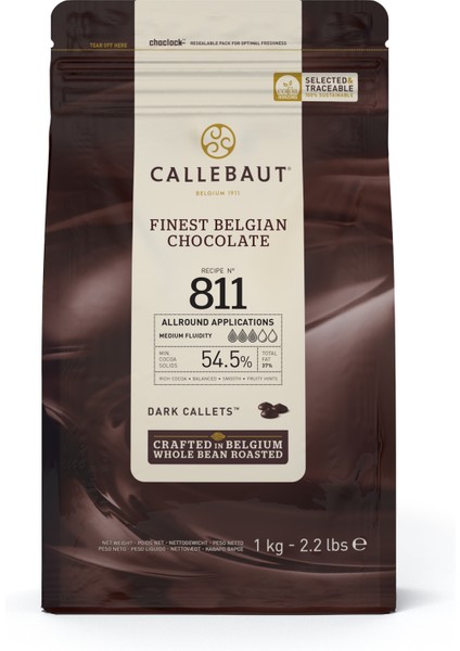 811 Bitter Damla Çikolata 1 kg