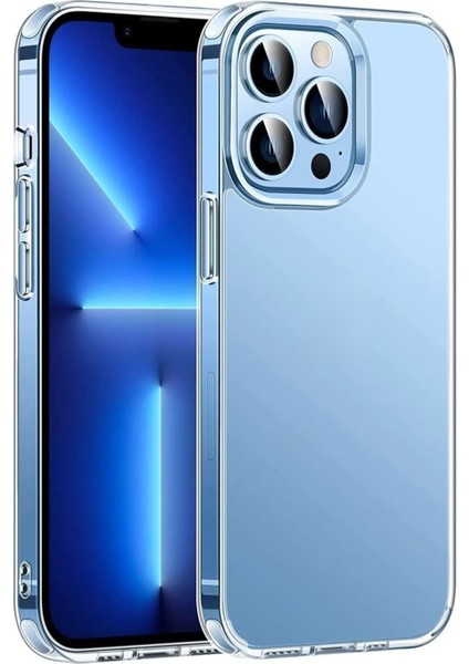 Apple iPhone 13 Pro Kılıf Yumuşak Şeffaf Ince Esnek Renksiz Silikon Kapak