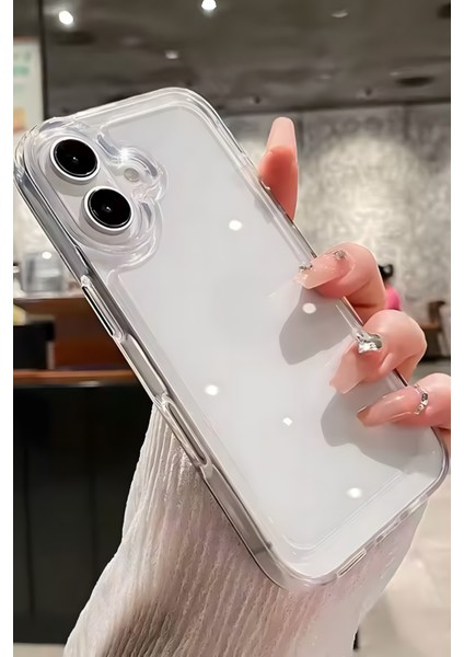 iPhone 17 Kılıf Renksiz Şeffaf Kamera Korumalı Yumuşak Darbe Emici Ince Esnek Silikon Kapak