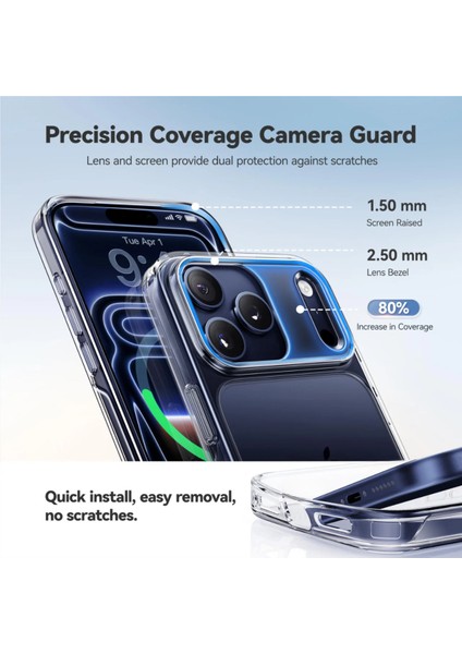 iPhone 17 Pro Kılıf Renksiz Şeffaf Kamera Korumalı Yumuşak Darbe Emici Ince Esnek Silikon Kapak fırsatları