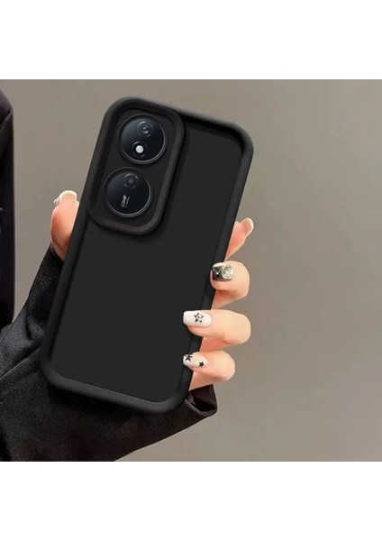 Oppo A60 Uyumlu Kılıf Kamera Korumalı Yumuşak Dokulu Darbe Emici Siyah Silikon Kapak