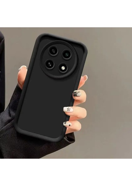 Honor Magic 7 Lite Uyumlu Kılıf Kamera Korumalı Yumuşak Dokulu Darbe Emici Siyah Silikon Kapak