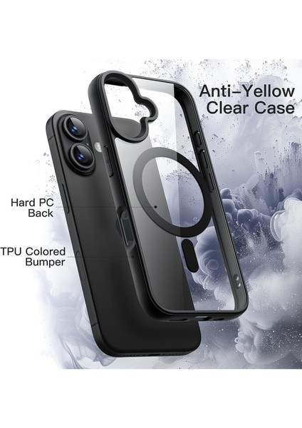 Apple iPhone 16 Uyumlu Kılıf Magsafe Wireless Şarj Özellikli Tam Koruma Renkli Sert Silikon Kapak fırsatları