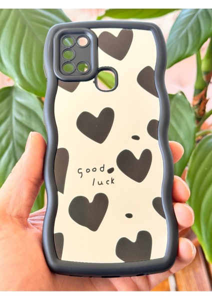 Samsung Galaxy A21S Kılıf Aynalı Kalp Desenli Yumuşak Kenarlı Kamera Korumalı Silikon Kapak indirimleri