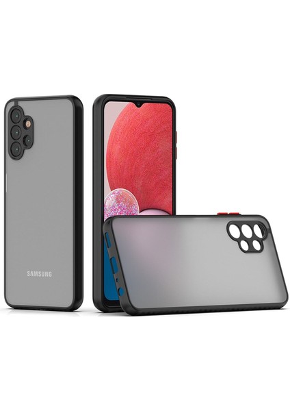 Samsung Galaxy A13 Kılıf Mat Parmak Izi Yapmaz Kamera Korumalı Renkli Tuşlu Sert Silikon Kapak modelleri