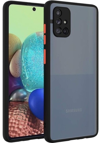 Samsung Galaxy A71 Kılıf Mat Parmak Izi Yapmaz Kamera Korumalı Renkli Tuşlu Sert Silikon fiyatları
