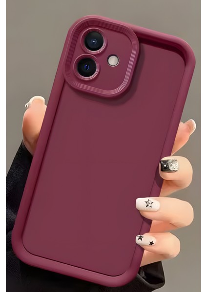 Apple iPhone 16 Uyumlu Kılıf Kamera Korumalı Yumuşak Dokulu Darbe Emici Siyah Silikon Kapak