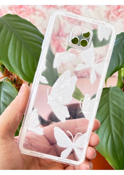 Xiaomi Redmi Note 9s/9 Pro Kılıf Tasarımlı Desenli Kamera Korumalı Şeffaf Kelebek Esnek Yumuşak Silikon Kap modelleri