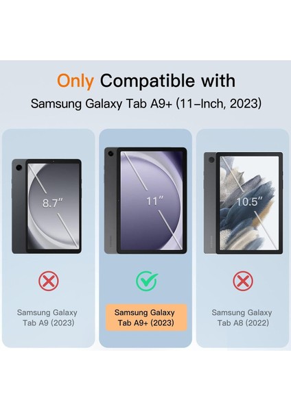 Samsung Galaxy Tab A9 Plus SM-X210 Güçlü Manyetik Smart Kapak Devrilmez Standlı Uyku Modlu Tablet Kılıfı fiyatları