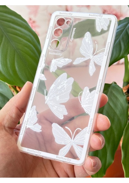 Samsung Galaxy S20 Fe Uyumlu Kılıf Tasarımlı Desenli Şeffaf Kelebek Esnek Yumuşak Silikon Kapak modelleri