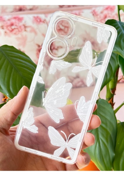 Realme C55 Uyumlu Kılıf Tasarımlı Desenli Kamera Korumalı Şeffaf Kelebek Esnek Yumuşak Silikon Kapak fırsatları