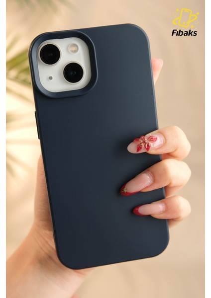 iPhone 13 - 14 - 15 Kılıf İçi Kadife Lansman Renkli Yumuşak Silikon Kapak