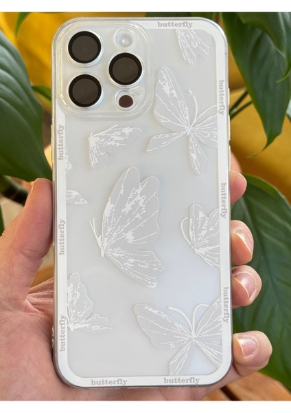 Apple iPhone 12 Pro Max Kılıf Tasarımlı Desenli Kamera Korumalı Şeffaf Kelebek Yumuşak Silikon Kapak modelleri