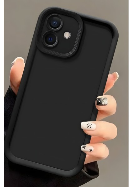 Samsung Galaxy A06 Kılıf Kamera Korumalı Yumuşak Dokulu Darbe Emici Siyah Silikon Kapak