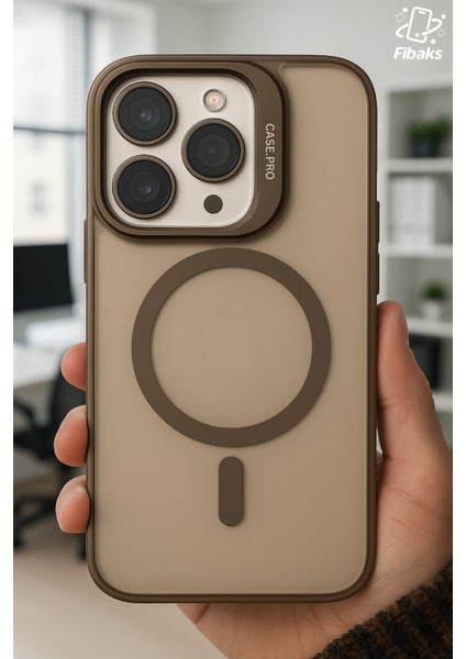 Apple iPhone 16 Pro Uyumlu Kılıf Standlı Mat Magsafe Metal Tuşlu Kamera Lens Wonk Kapak fiyatları