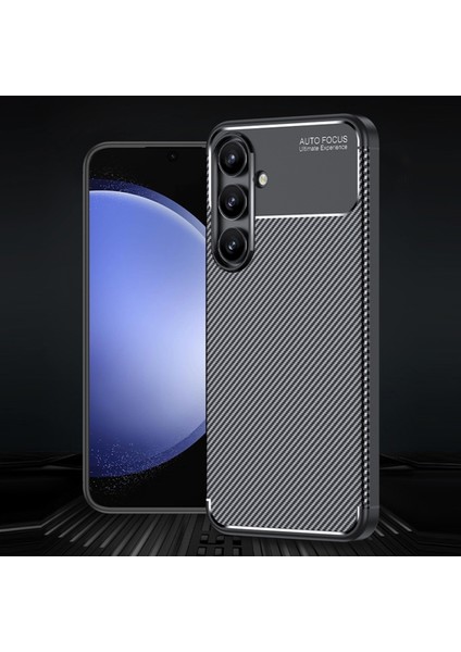 Samsung Galaxy S24 Fe Kılıf Kamera Çıkıntılı Karbon Fiber Desenli Renk Atmaz Koruyucu Kapak modelleri