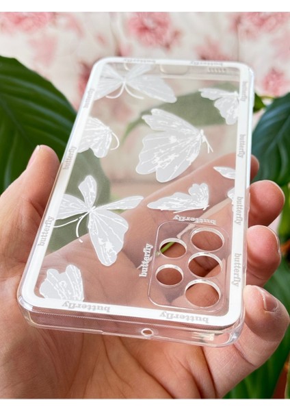 Samsung Galaxy A13 Uyumlu Kılıf Tasarımlı Desenli Kamera Korumalı Şeffaf Kelebek Esnek Yumuşak Silikon Kapak modelleri
