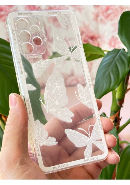 Samsung Galaxy A32 Uyumlu Kılıf Tasarımlı Desenli Kamera Korumalı Şeffaf Kelebek Esnek Yumuşak Silikon Kapak fiyatları