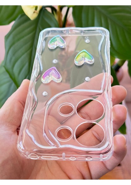Xiaomi Redmi Note 13 Pro 4g Kılıf 3D Kalpli Inci Tasarımlı Desenli Kamera Korumalı Silikon Kapak fırsatları