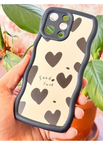 Xiaomi Redmi 12 Kılıf Aynalı Kalp Desenli Yumuşak Kenarlı Kamera Korumalı Silikon Kapak modelleri