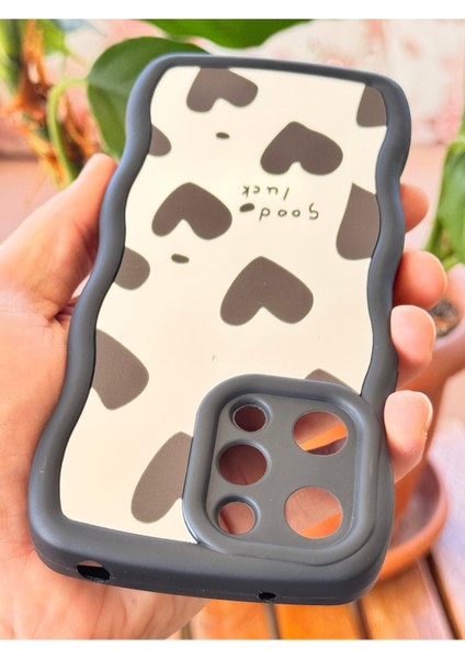 Xiaomi Redmi 12 Kılıf Aynalı Kalp Desenli Yumuşak Kenarlı Kamera Korumalı Silikon Kapak indirimleri