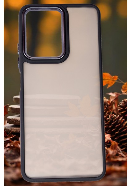 Xiaomi Redmi Note 12 Kılıf Metal Çerçeve Hassas Butonlu Renkli Buzlu Şeffaf Transparan Kapak fiyatları