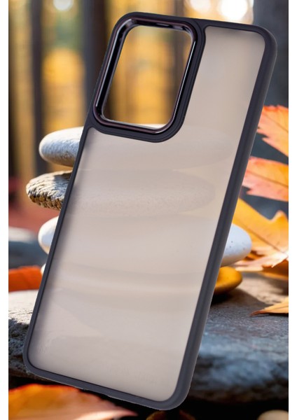 Xiaomi Redmi Note 12 Kılıf Metal Çerçeve Hassas Butonlu Renkli Buzlu Şeffaf Transparan Kapak modelleri