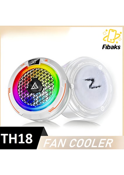 TH18 Telefon Tablet Soğutucu Fan 15W Power Radyatörlü Magsafe/manyetik ve Klipsli