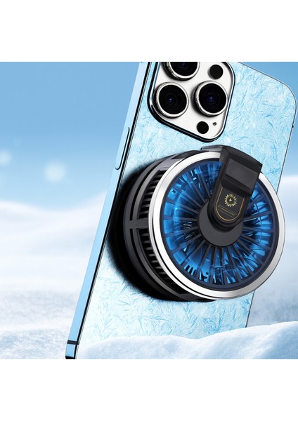 Telefon Tablet Soğutucu Fan 10W Power Radyatörlü Magsafe Manyetik Yüzük Tasarımlı Standlı modelleri