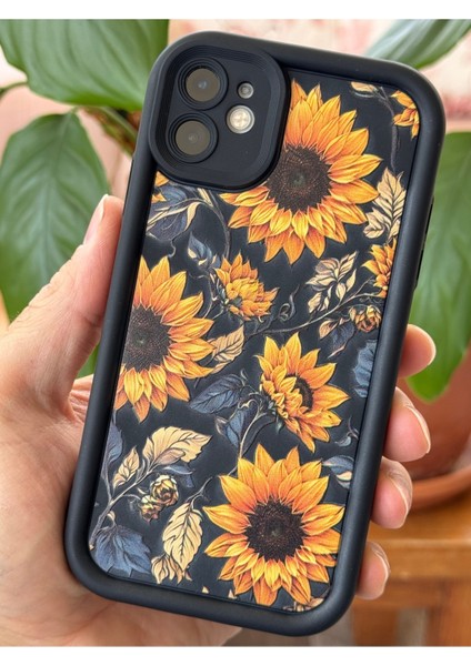 Apple iPhone 11 Kılıf Yumuşak Dokulu Ayçiçeği Desenli Yumuşak Kamera Korumalı Silikon Kapak fiyatları