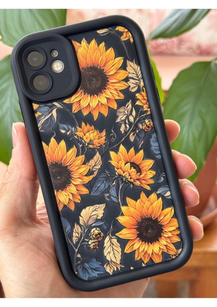 Apple iPhone 11 Kılıf Yumuşak Dokulu Ayçiçeği Desenli Yumuşak Kamera Korumalı Silikon Kapak fırsatları
