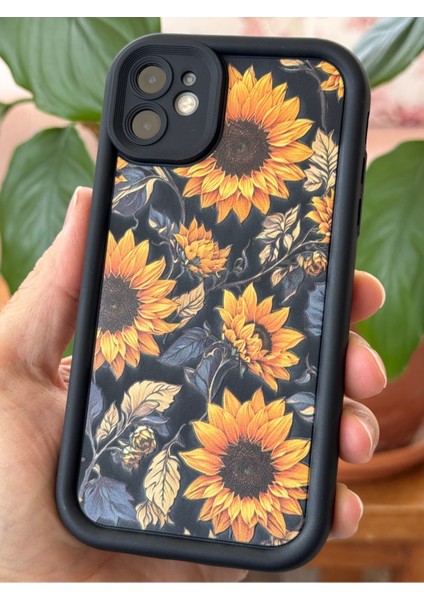 Apple iPhone 11 Kılıf Yumuşak Dokulu Ayçiçeği Desenli Yumuşak Kamera Korumalı Silikon Kapak indirimleri