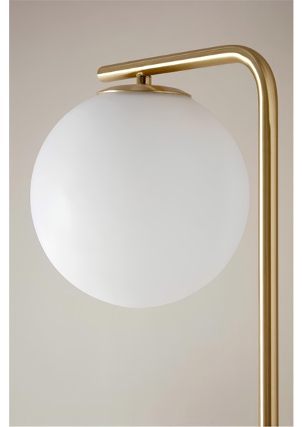 Metal Ayaklı Opal Cam Lambader