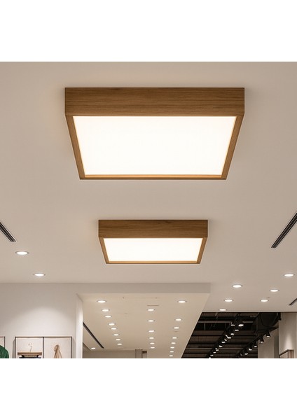 Kumandalı LED Tavan Aydınlatma Kare Panel Avize 30*30CM 6500K Beyaz Işık