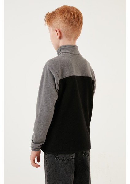 Yumuşak Dokulu Yarım Fermuarlı Renk Bloklu Dik Yaka 2'li Paket Polar Çocuk Polar 5905004S2 indirimleri