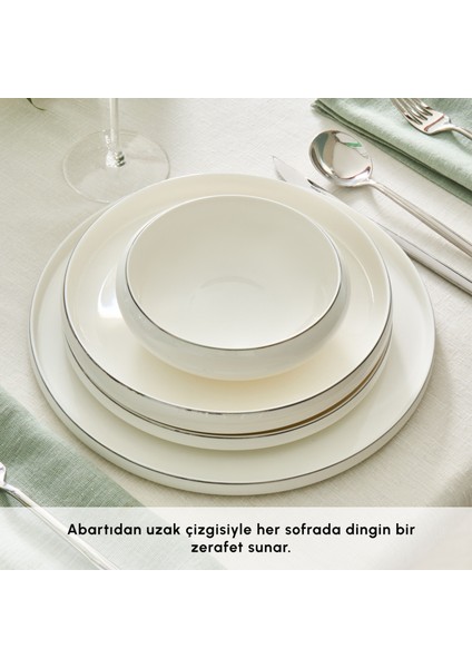 Stream Bone Sunset 53 Parça 12 Kişilik Yemek Takımı Platin fırsatları