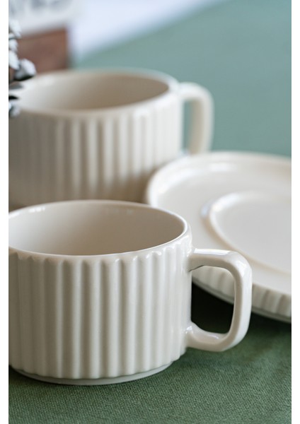 Satürn 4 Parça 2 Kişilik Porselen Çay Fincan Seti fiyatları