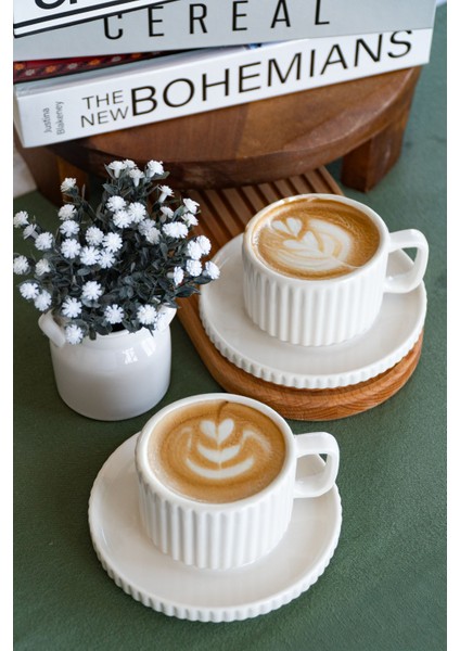 Satürn 4 Parça 2 Kişilik Porselen Çay Fincan Seti fırsatları