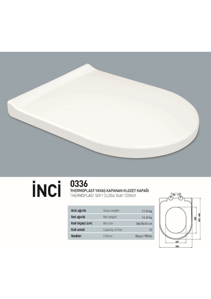 Alize Beyaz Kanallı Alttan Çıkışlı Klozet Takımı ALZ6003, Nkp İnci Yavaş Kapak indirimleri