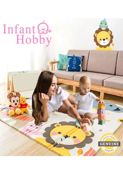 Infant Hobby Best Friends Çift Taraflı Katlanabilir Köpük Oyun Matı 160 x 180 x 1CM
